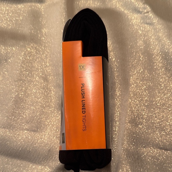 Apt. 9 Black Plush Lined Tights - Size 1X - Picture 2 of 3